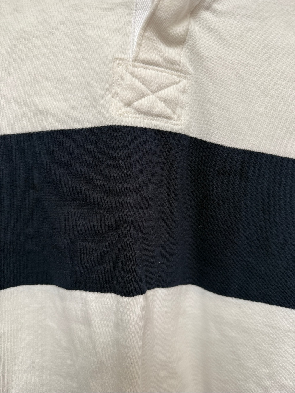 Aritzia Tna Mighty Cotton™ Lomu Polo Navy and White - Picture 6 of 8